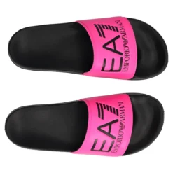 AF15118.M4034 Ciabatte Donna Fucsia Fluo e Nere