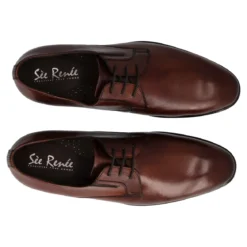 AIRTON Scarpe Eleganti Uomo Mogano in Pelle
