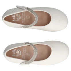 ANITA Ballerine Bambina Bianche con Strass