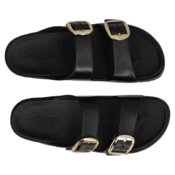 ARCH FIT CAL BREEZE GOLD STAR Ciabatte Donna Nere e Oro