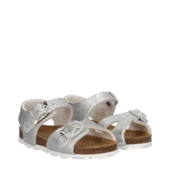 ARIA Sandali Bambina Argento Glitter