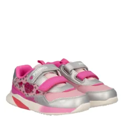 BABY INFINITY LIGHT Sneakers Bambina Rosa e Argento con Luci