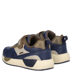 BABY MEGA Sneakers Bambino Blu e Marrone