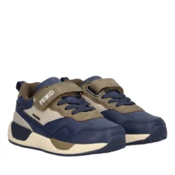 BABY MEGA Sneakers Bambino Blu e Marrone