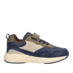 BABY MEGA Sneakers Bambino Blu e Marrone