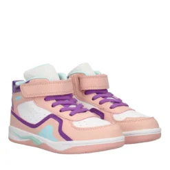 BABY PLAYER Sneakers Alte Bambina Bianche e Rosa