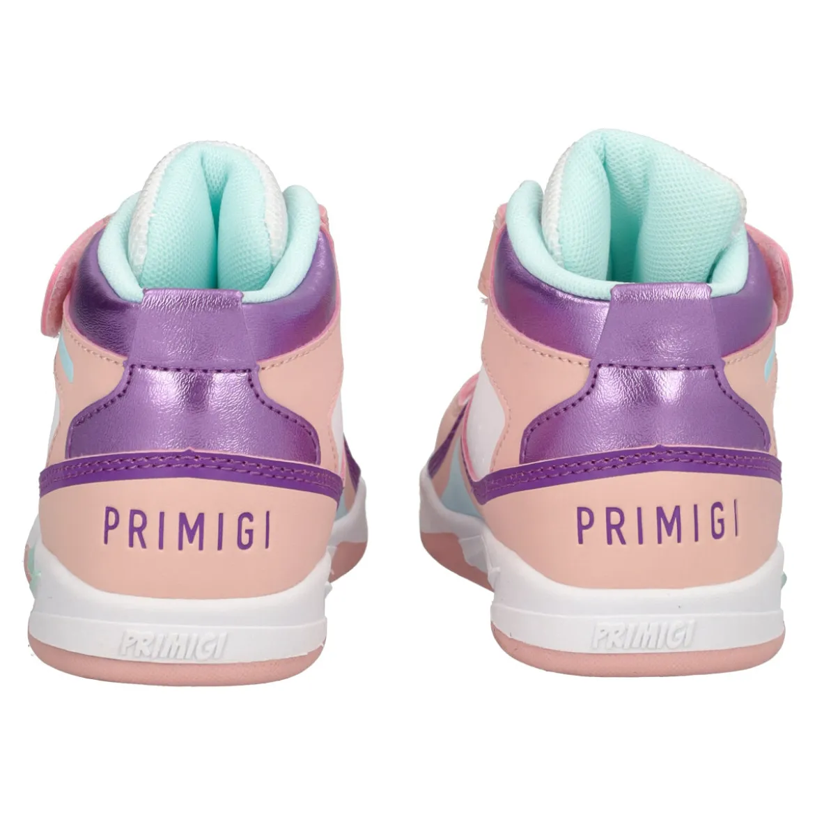BABY PLAYER Sneakers Alte Bambina Bianche e Rosa