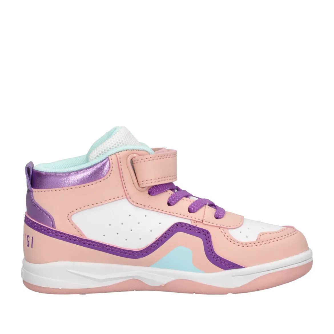 BABY PLAYER Sneakers Alte Bambina Bianche e Rosa