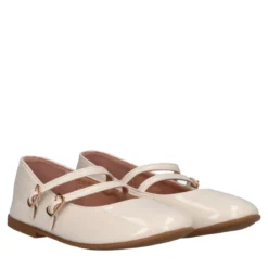 Ballerine Bambina Bianche in Vernice