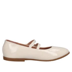 Ballerine Bambina Bianche in Vernice