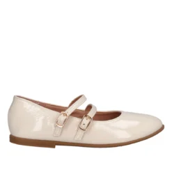 Ballerine Bambina Bianche in Vernice