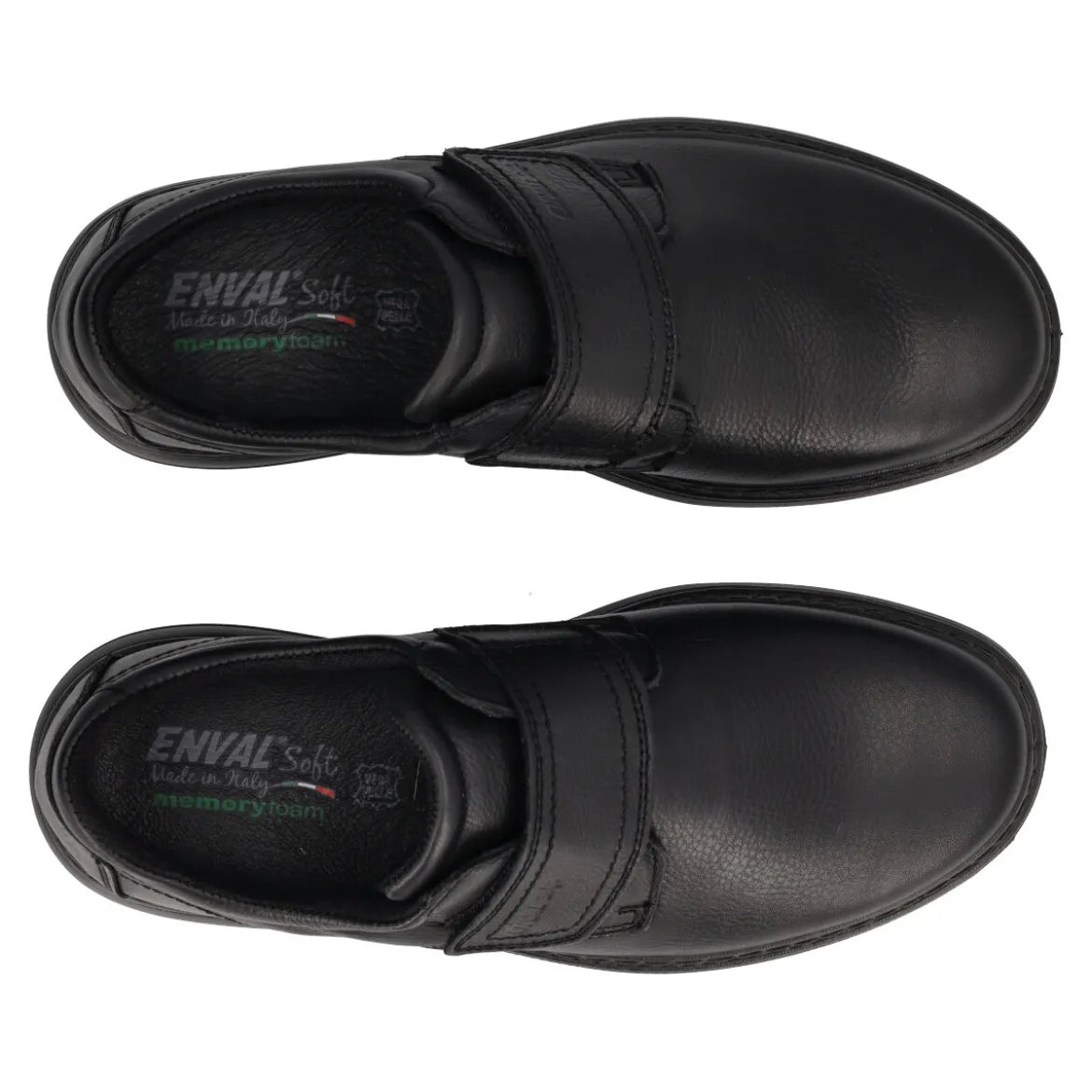 BELFAST Calzature Comfort Uomo Nere in Pelle