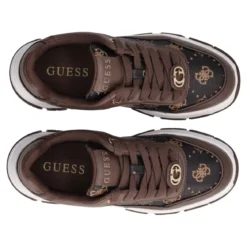 BERRETT2 Sneakers Donna Marroni e Bianche