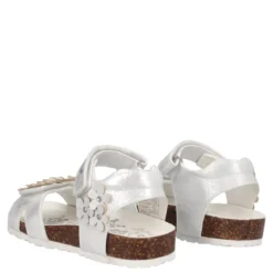 BIO SAND LIGHT Sandali bambina Bianchi con Fiori