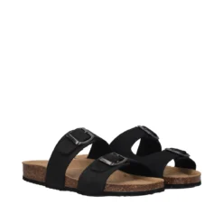 BRIONIA Ciabatte Donna Nere in Pelle