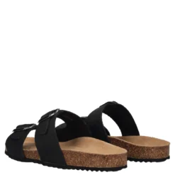BRIONIA Ciabatte Donna Nere in Pelle