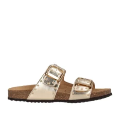 BRIONIA Ciabatte Donna Oro in Pelle