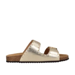 BRIONIA Ciabatte Donna Oro in Pelle