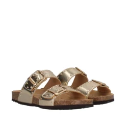 BRIONIA Ciabatte Donna Oro in Pelle