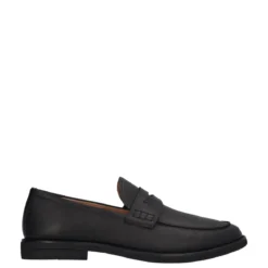 CALVIN 9 Mocassini Uomo Neri in Pelle