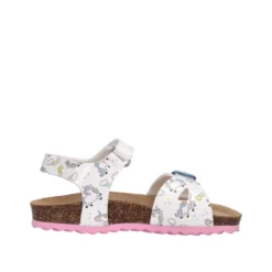 CHALKI Sandali Bambina Bianchi con Unicorni