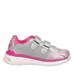 CHIMBERLY Sneakers Bambina Argento e Fuxia con Luci