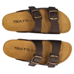 Ciabatta in pelle da uomo