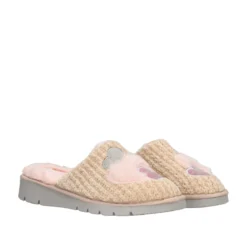 Ciabatte Casa Donna Rosa e Beige