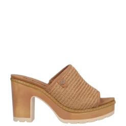Ciabatte con Tacco Donna Camel