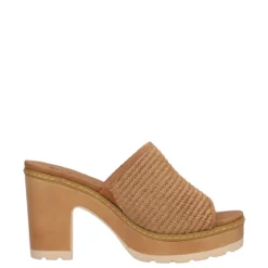 Ciabatte con Tacco Donna Camel