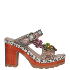 Ciabatte con Tacco Donna Grigie