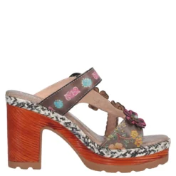 Ciabatte con Tacco Donna Grigie