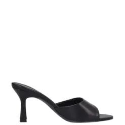 Ciabatte con Tacco Donna Nere