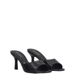 Ciabatte con Tacco Donna Nere