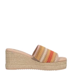 Ciabatte con Zeppa Donna Beige