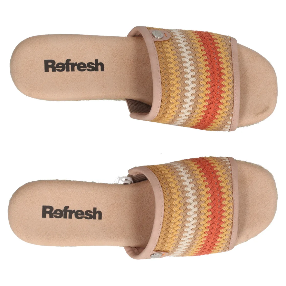 Ciabatte con Zeppa Donna Beige