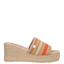 Ciabatte con Zeppa Donna Beige