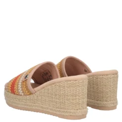 Ciabatte con Zeppa Donna Beige