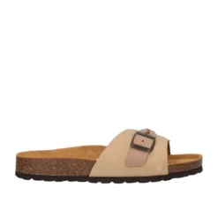 Ciabatte Donna Beige in Pelle