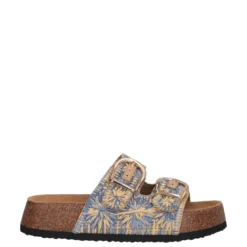 Ciabatte Donna Blu e Beige