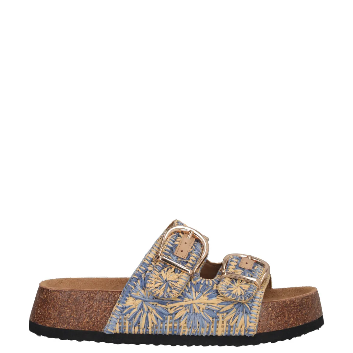 Ciabatte Donna Blu e Beige