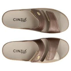Ciabatte Donna Bronzo e Platino