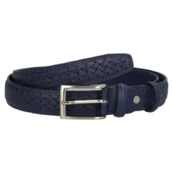 Cintura Uomo Blu Treccia