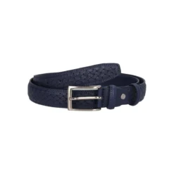 Cintura Uomo Blu Treccia