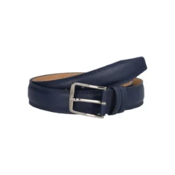Cintura Uomo Blu Vitello