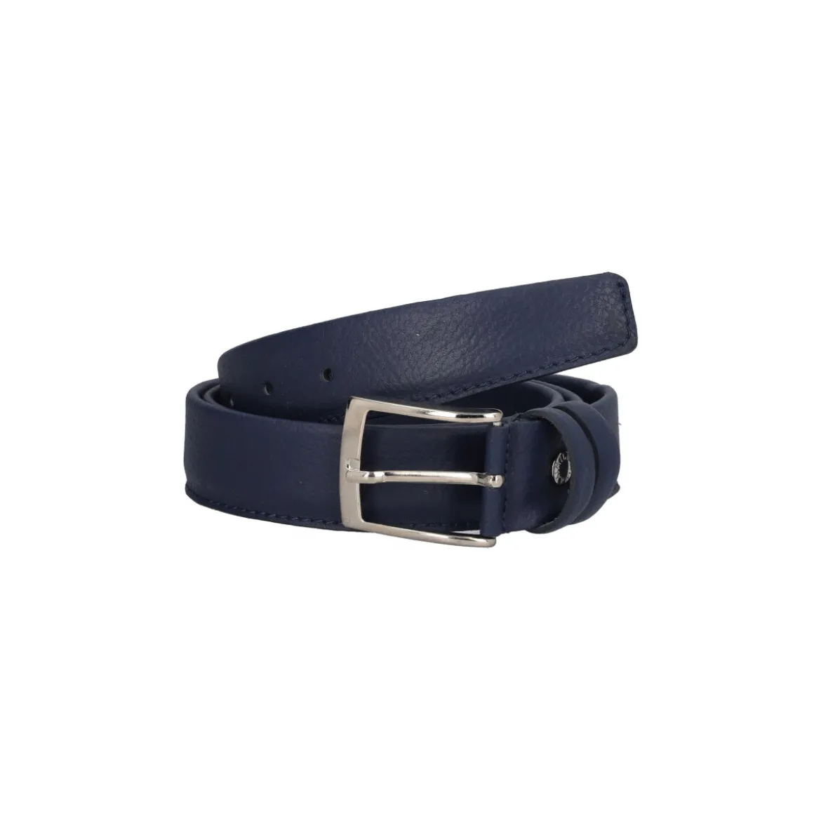 Cintura Uomo Blu Vitello