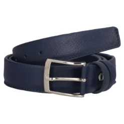 Cintura Uomo Blu Vitello