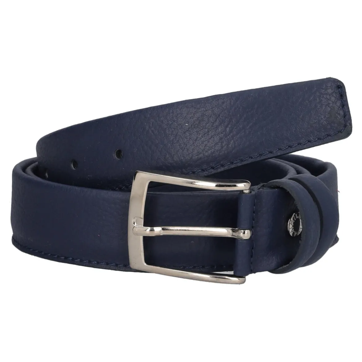 Cintura Uomo Blu Vitello