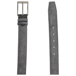 Cintura Uomo Camoscio Grigio
