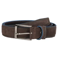 Cintura Uomo Camoscio Moro e Blu